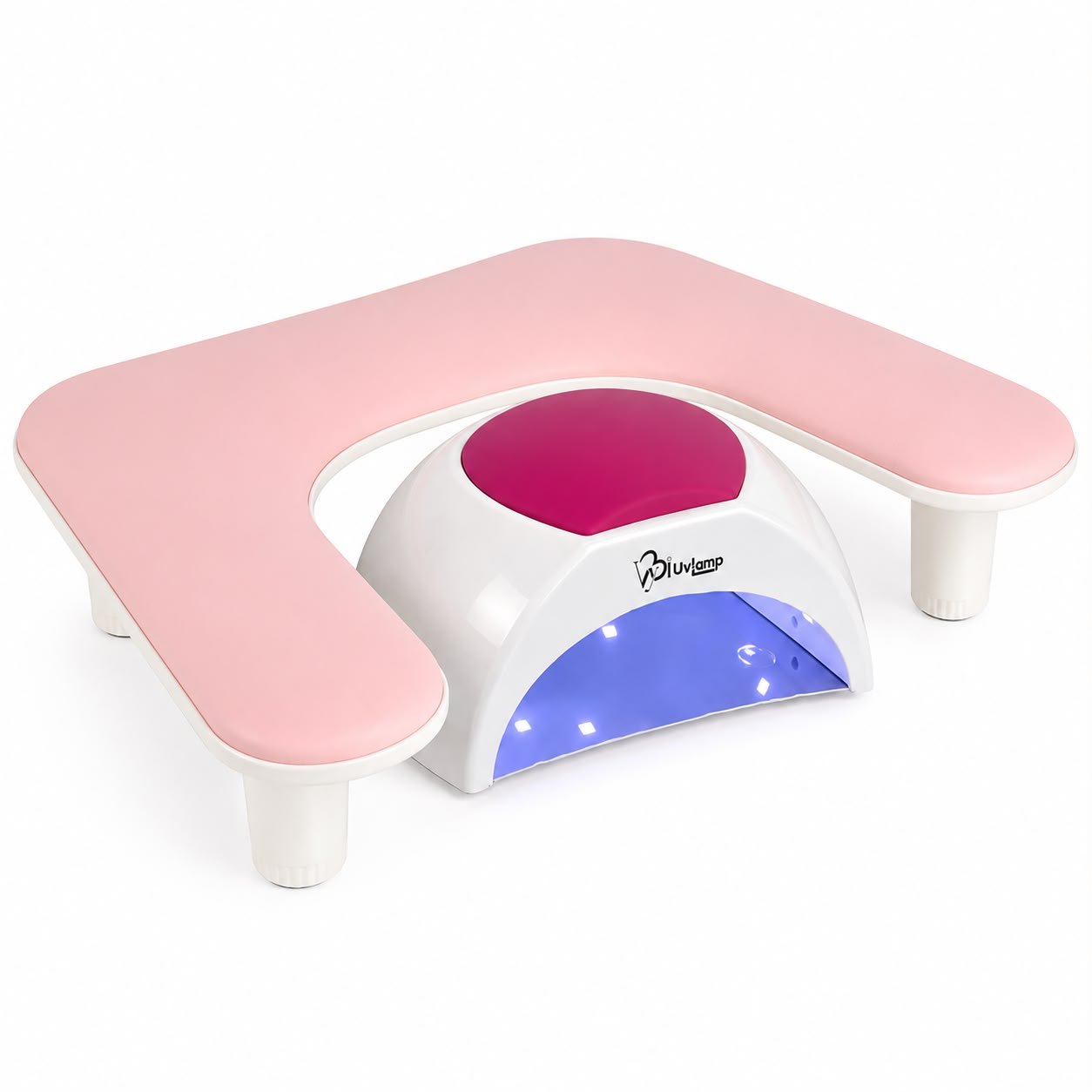 SET LAMPADA LED BIANCA + POGGIA BRACCIA ROSA